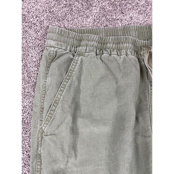 J Crew Pants Womens 10 Olive Woven Ankle Military Army Earthy Minimal Elastic - Picture 4 of 9